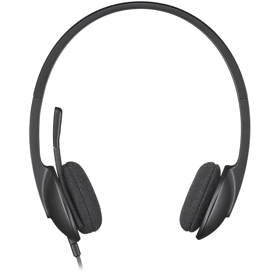 LOGITECH H340 Corded Headset - BLACK - USB 2