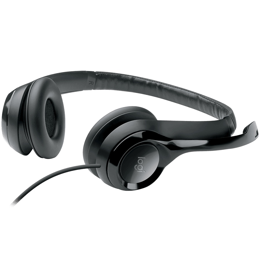 LOGITECH H390 Corded Headset - BLACK - USB 4