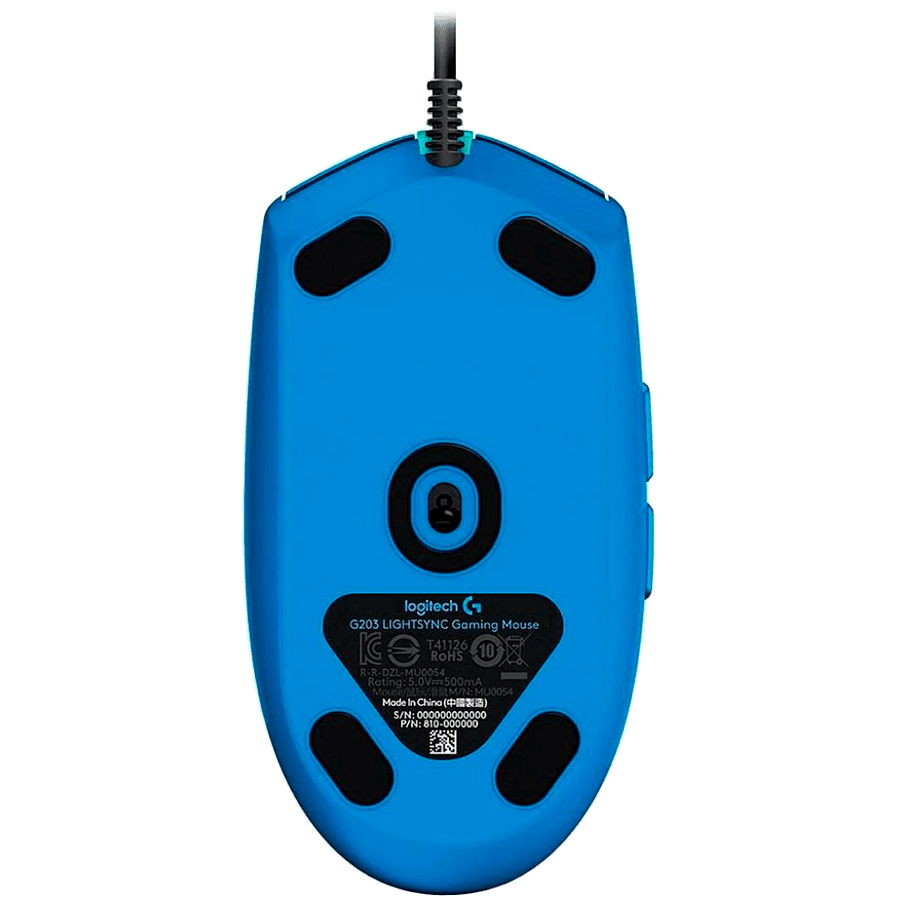 LOGITECH G102 LIGHTSYNC Corded Gaming Mouse - BLUE - USB - EER 4
