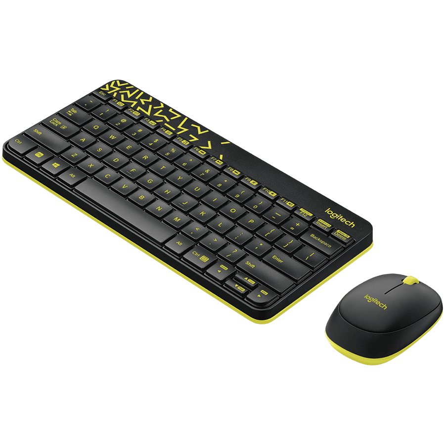 LOGITECH MK240 Nano Wireless Combo - BLACK/CHARTREUSE - RUS 3