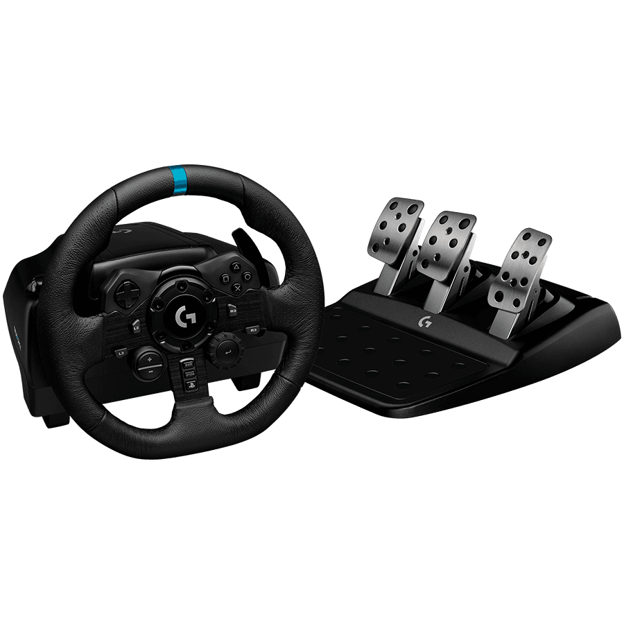 LOGITECH G923 Racing Wheel and Pedals - PC/PS - BLACK - USB 2