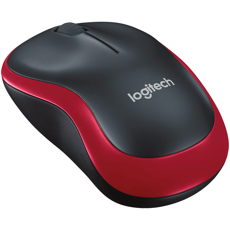 LOGITECH M185 Wireless Mouse - RED - EER2 2