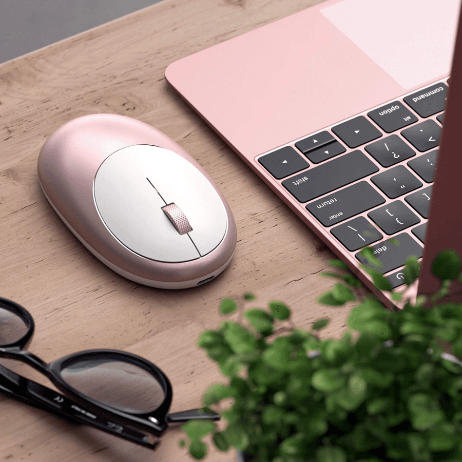 SATECHI M1 Bluetooth Wireless Mouse - Rose Gold 5