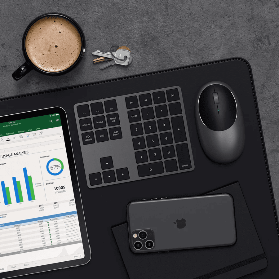 SATECHI Aluminum Extended Keypad Space Gray 5