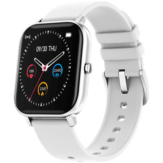 CANYON Wildberry SW-74, Smart watch, 1.3inches TFT full touch screen, Zinic+plastic body, IP67 waterproof, multi-sport mode, compatibility with iOS and android, Silver body with white silicon belt, Host: 43*37*9mm, Strap: 230x20mm, 45g