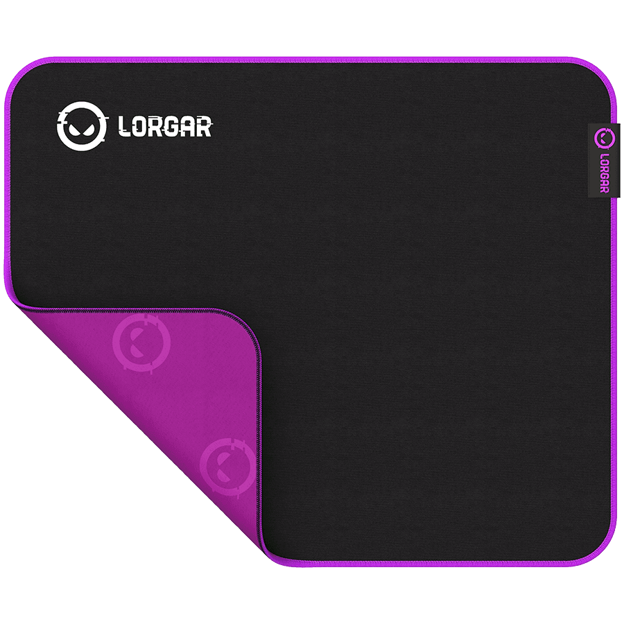 Lorgar Main 313, Gaming mouse pad, High-speed surface, Purple anti-slip rubber base, size: 360mm x 300mm x 3mm, weight 0.195kg 2
