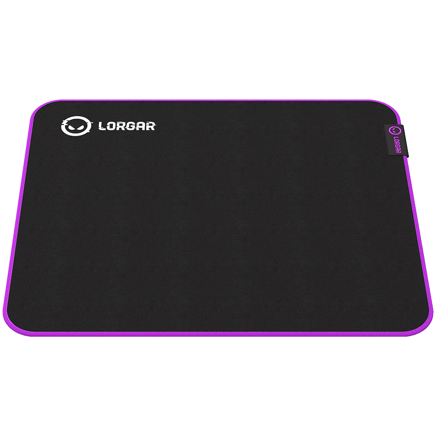 Lorgar Main 313, Gaming mouse pad, High-speed surface, Purple anti-slip rubber base, size: 360mm x 300mm x 3mm, weight 0.195kg 4