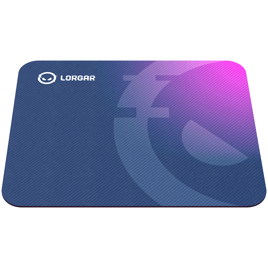 Lorgar Main 133, Gaming mouse pad, High-speed surface, Purple anti-slip rubber base, size: 360mm x 300mm x 3mm, weight 0.2kg 4