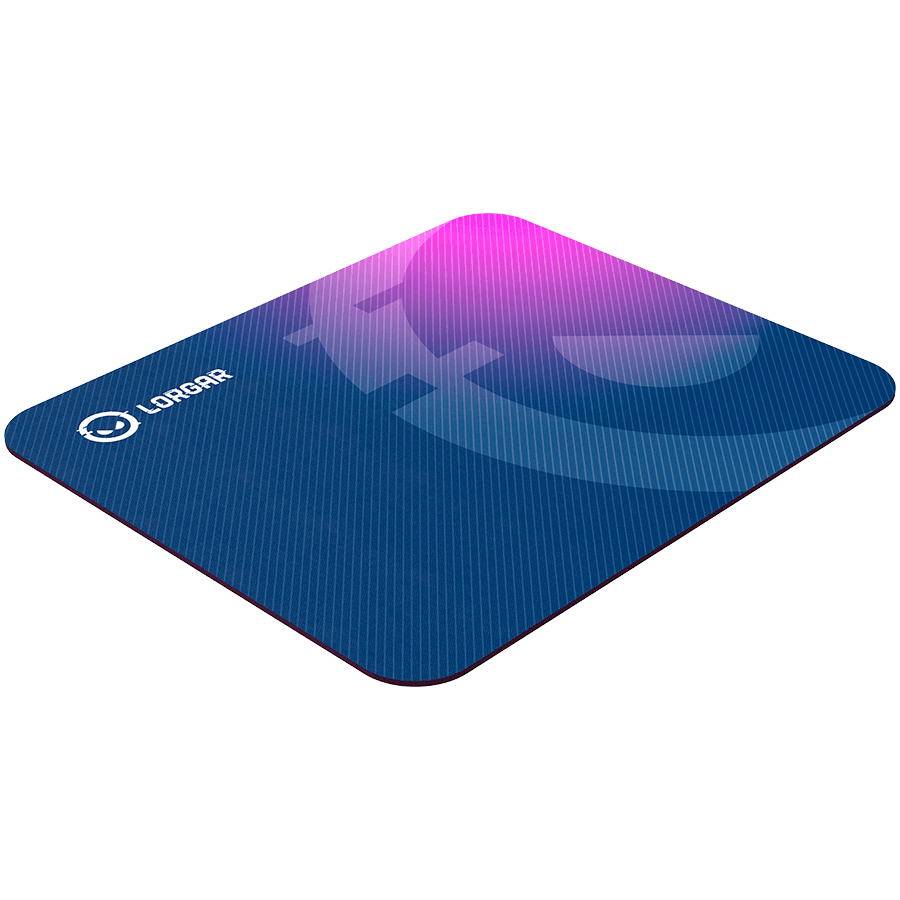 Lorgar Main 133, Gaming mouse pad, High-speed surface, Purple anti-slip rubber base, size: 360mm x 300mm x 3mm, weight 0.2kg 2
