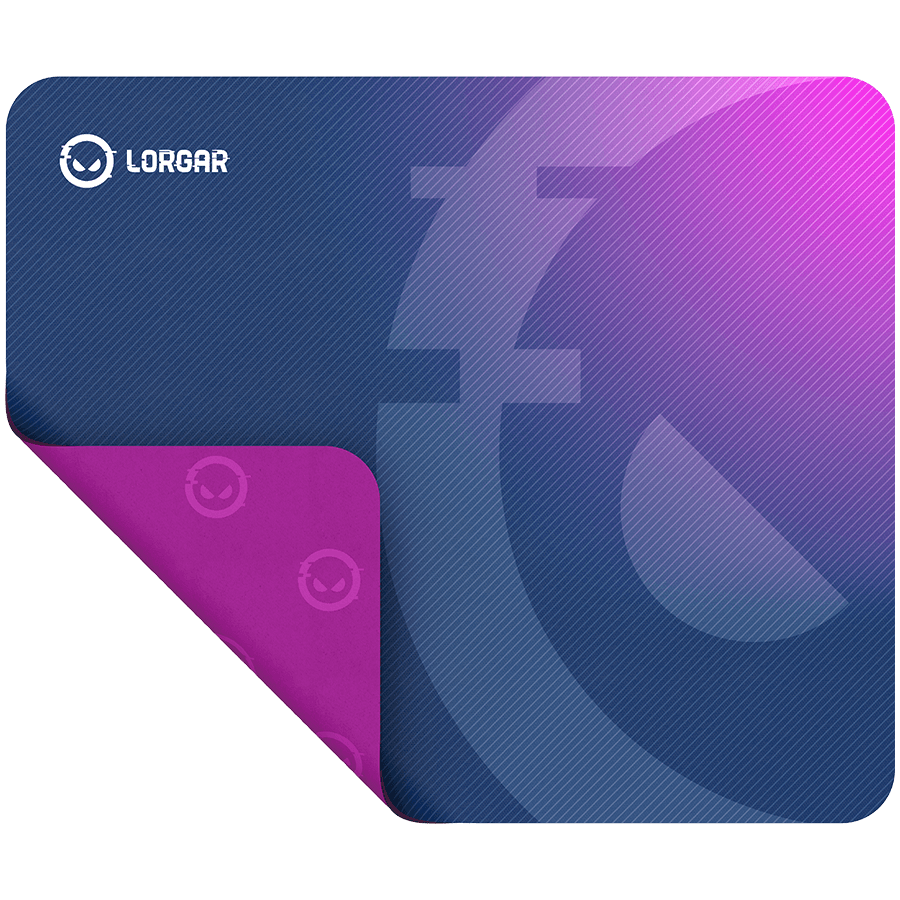 Lorgar Main 135, Gaming mouse pad, High-speed surface, Purple anti-slip rubber base, size: 500mm x 420mm x 3mm, weight 0.41kg 3