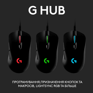 Logitech G403 HERO LIGHTSYNC Corded Gaming Mouse - BLACK - USB - EER2
