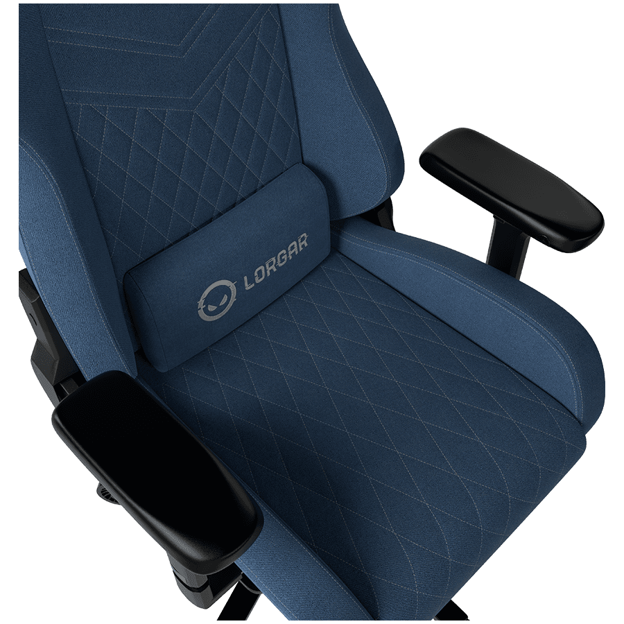 LORGAR Ace 422, Gaming chair, Anti-stain durable fabric, 1.8 mm metal frame, multiblock mechanism, 4D armrests, 5 Star aluminium base, Class-4 gas lift, 75mm PU casters, Blue 6