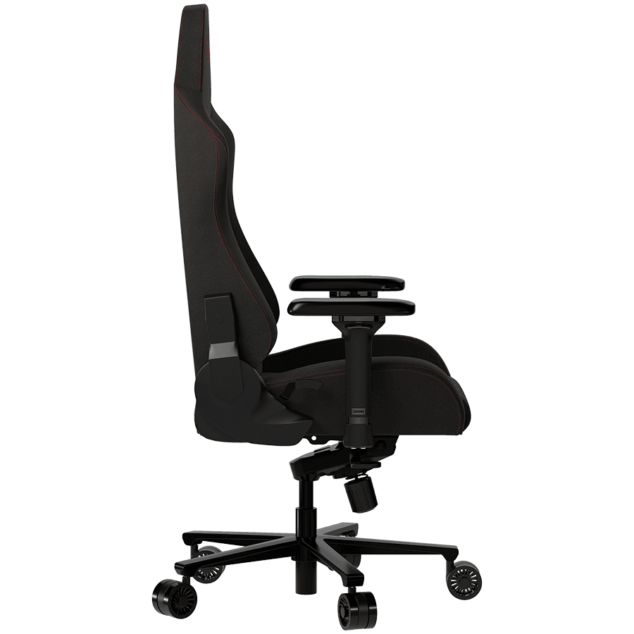 LORGAR Ace 422, Gaming chair, Anti-stain durable fabric, 1.8 mm metal frame, multiblock mechanism, 4D armrests, 5 Star aluminium base, Class-4 gas lift, 75mm PU casters, Black + red 3