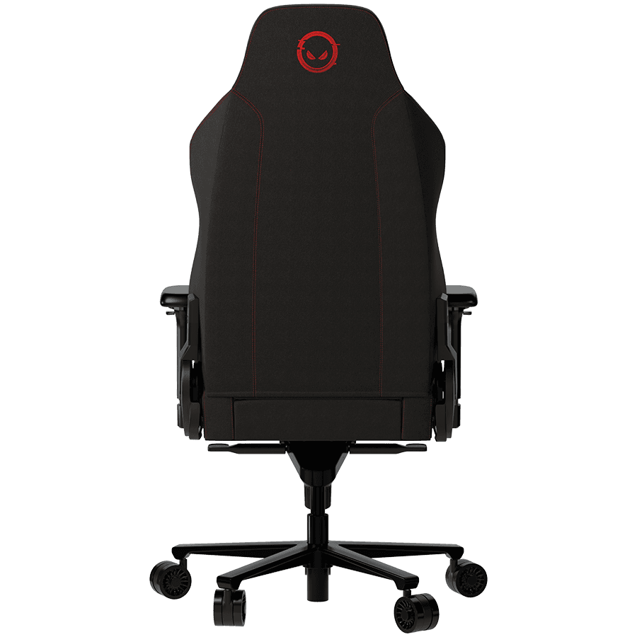 LORGAR Ace 422, Gaming chair, Anti-stain durable fabric, 1.8 mm metal frame, multiblock mechanism, 4D armrests, 5 Star aluminium base, Class-4 gas lift, 75mm PU casters, Black + red 4