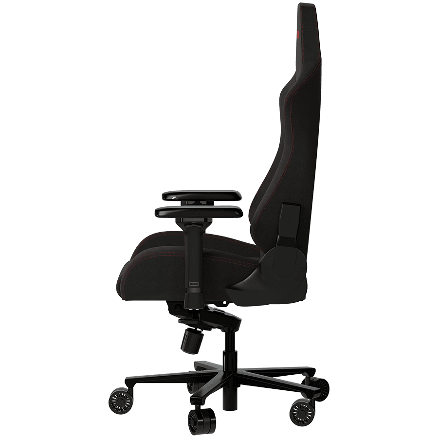 LORGAR Ace 422, Gaming chair, Anti-stain durable fabric, 1.8 mm metal frame, multiblock mechanism, 4D armrests, 5 Star aluminium base, Class-4 gas lift, 75mm PU casters, Black + red 5