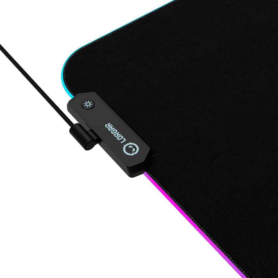 Lorgar Steller 913, Gaming mouse pad, High-speed surface, anti-slip rubber base, RGB backlight, USB connection, Lorgar WP Gameware support, size: 360mm x 300mm x 3mm, weight 0.250kg 2