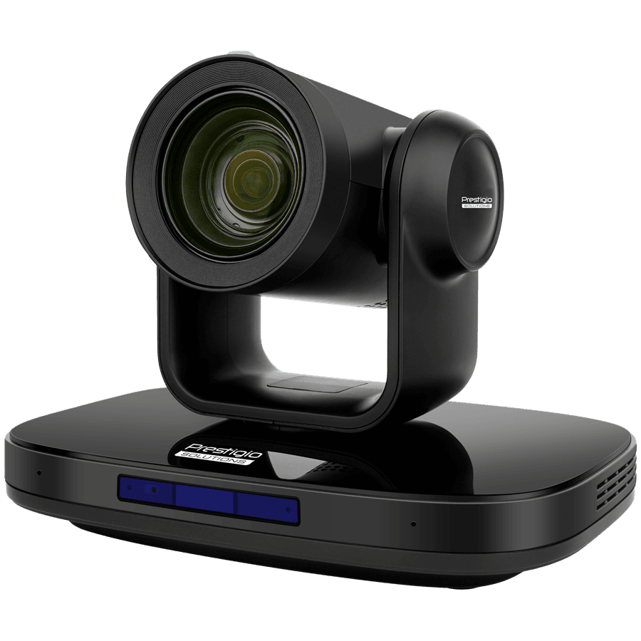 Prestigio Solutions Video Conferencing 4K PTZ Camera Alpha: 4K UHD, 8.4MP, PTZ, AI, No mic, PoE, Connection via HDMI 2.0, USB 3.0, RJ45 or 3G-SDI 2