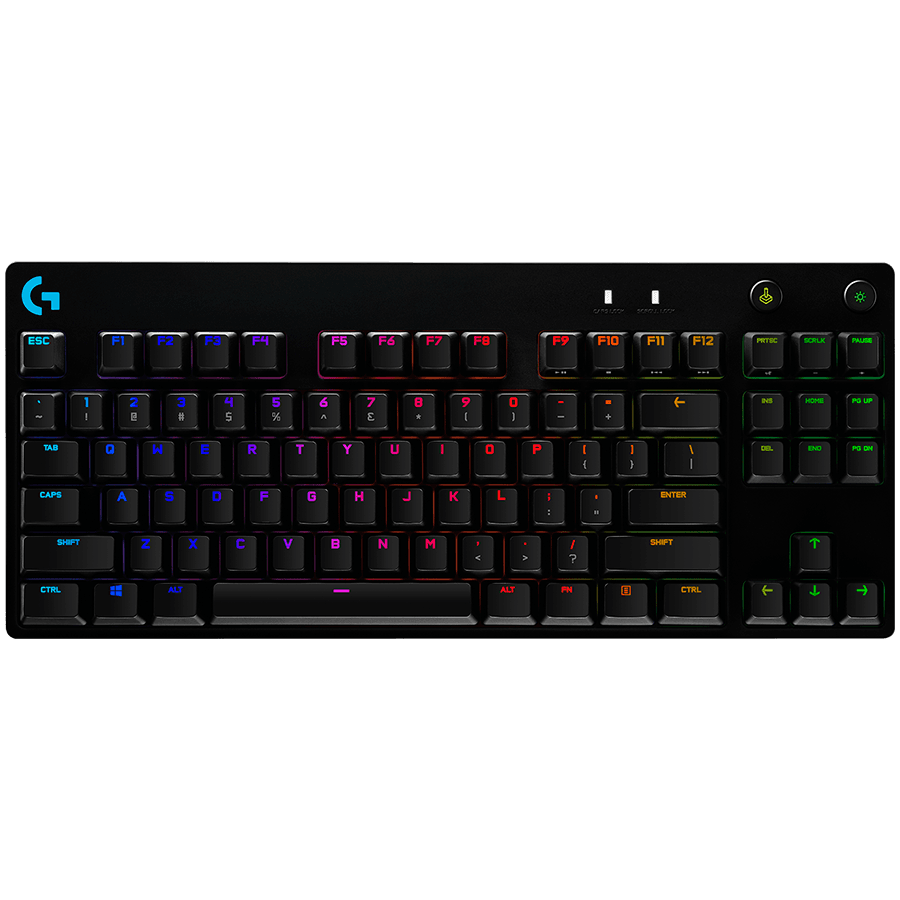 LOGITECH G PRO X TKL LIGHTSPEED Gaming Keyboard - BLACK - US INT'L - 2.4GHZ/BT - EMEA28-935 - TACTILE