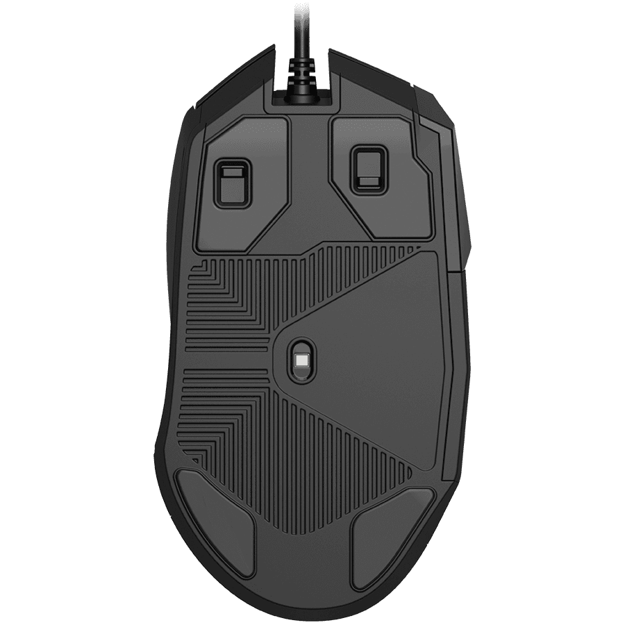 LORGAR Stricter 579, gaming mouse, 9 programmable buttons, Pixart PMW3336 sensor, DPI up to 12 000, 50 million clicks buttons lifespan, 2 switches, built-in display, 1.8m USB soft silicone cable, Matt UV coating with glossy parts and RGB lights with 4 LED flowing modes, size: 131*72*41mm, 0.127kg, black 7