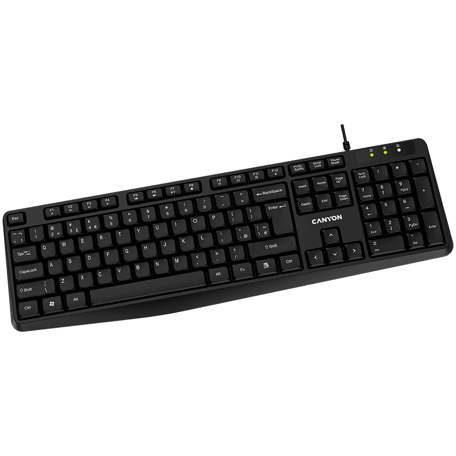 CANYON keyboard KB-1 EN/RU Wired Black 2