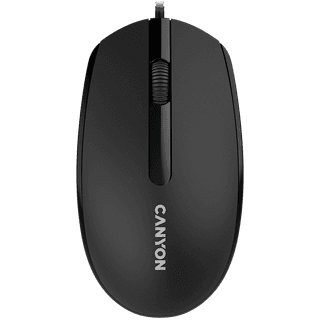 CANYON M-10, Canyon Wired optical mouse with 3 buttons, DPI 1000, with 1.5M USB cable, black, 65*115*40mm, 0.1kg