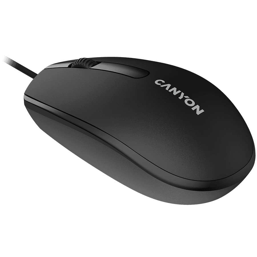 CANYON M-10, Canyon Wired optical mouse with 3 buttons, DPI 1000, with 1.5M USB cable, black, 65*115*40mm, 0.1kg 4