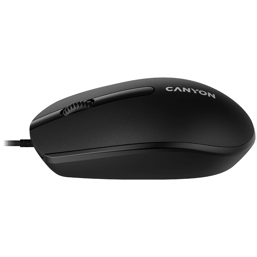 CANYON M-10, Canyon Wired optical mouse with 3 buttons, DPI 1000, with 1.5M USB cable, black, 65*115*40mm, 0.1kg 5