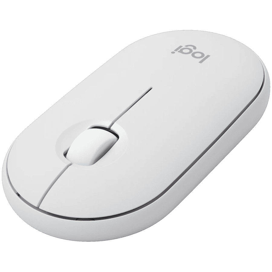 LOGITECH Pebble Mouse 2 M350s - TONAL WHITE - BT - EMEA-808 - DONGLELESS 2