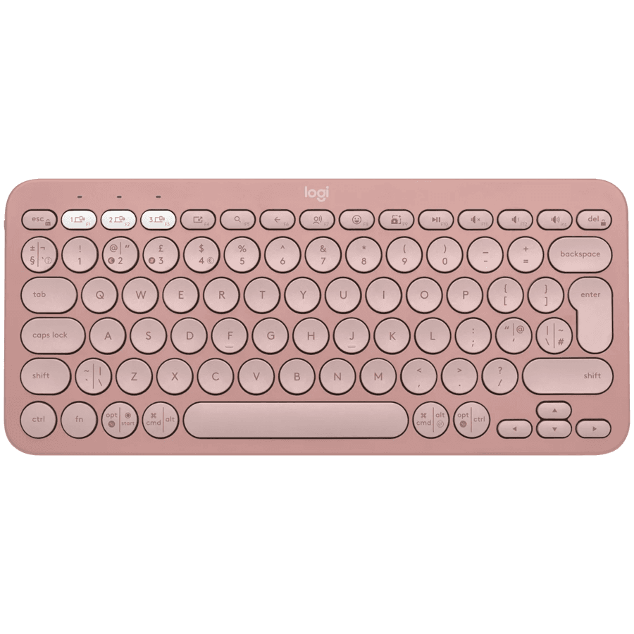 LOGITECH Pebble Keys 2 K380s - TONAL ROSE - US INT'L - BT - INTNL-973 - UNIVERSAL