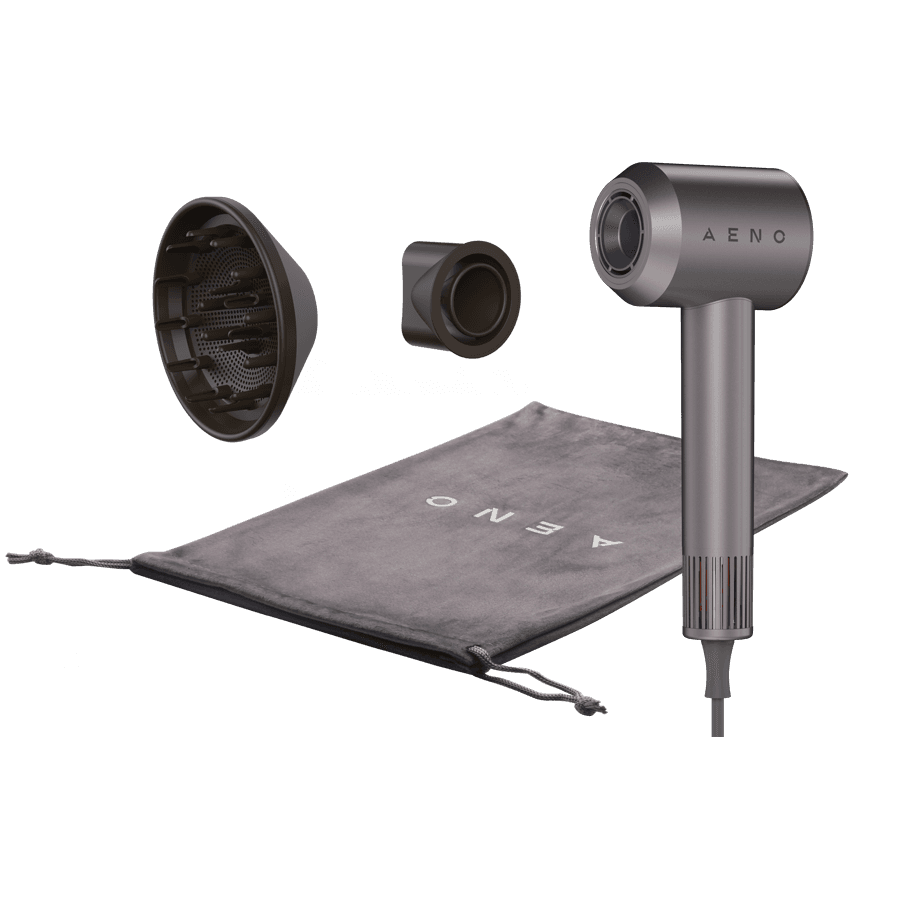 AENO Hair Dryer HD1, high speed, airflow 100 km/h, NTC sensor, 1500W, ionization, incl. diffusor, concentrator, travel bag 3