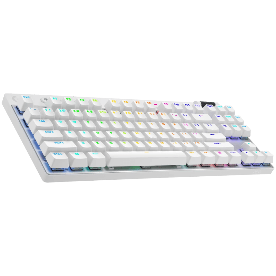 LOGITECH G PRO X TKL LIGHTSPEED Gaming Keyboard - WHITE - US INT'L - 2.4GHZ/BT - EMEA28-935 - TACTILE 2
