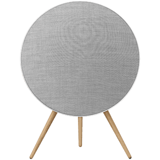 Bang & Olufsen Beosound A9 5th Gen Speaker Natural Alu (Back Grey Mist/Cover Kvadrat Light Grey/Legs Oak)