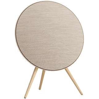 Bang & Olufsen Beosound A9 5th Gen Speaker Gold Tone (Back Sand/Cover Golden/Legs White Oak)