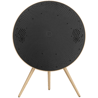 Bang & Olufsen Beosound A9 5th Gen Speaker Gold Tone (Back Sand/Cover Golden/Legs White Oak)