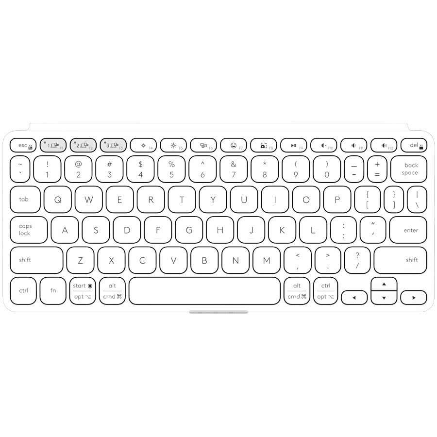 LOGITECH Keys-To-Go 2 - PALE GREY - US INT'L - BT - INTNL-948 - UNIVERSAL 4