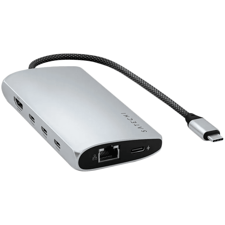SATECHI USB-C MultiPort Adapter 8K with Ethernet V3 - Silver 2