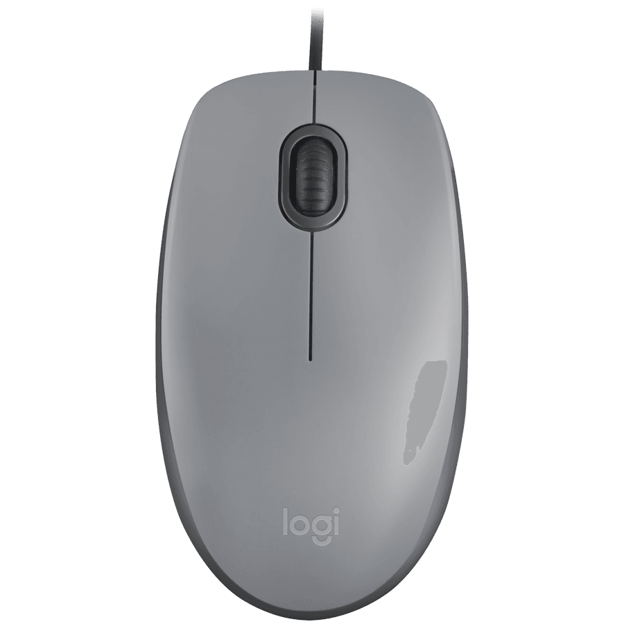 LOGITECH M110 Silent - MID GRAY - USB - EMEA-808 - AKOYA HANGTAB BOX M110S