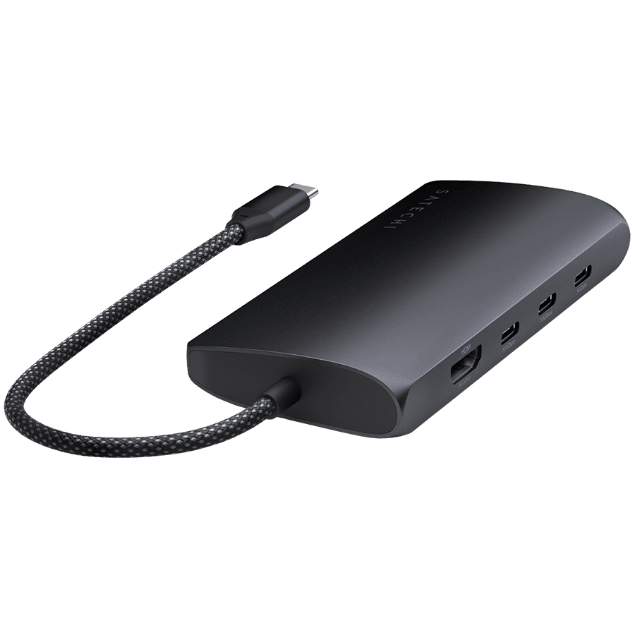 SATECHI USB-C MultiPort Adapter 8K with Ethernet V3 - Midnight 2