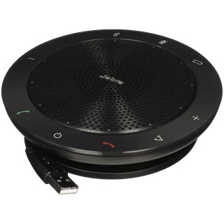 Jabra SPEAK 510 + MS Speakerphone for UC & BT plus Bundle LINK 370, USB Conference solution, 360-degree-microphone, Plug&Play, mute and volume button, Wideband, Bluetooth, Microsoft optimized. Version B: incl. Smart Button activated via JABRA Direct