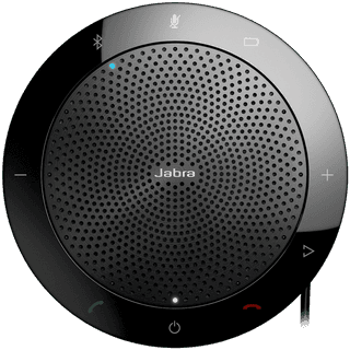 Jabra SPEAK 510 + Speakerphone for UC & BT plus Bundle LINK 370, USB Conference solution, 360-degree-microphone, Plug&Play, mute and volume button, Wideband, Bluetooth (up to 100 meters).Version B: incl. Smart Button activated via JABRA Direct