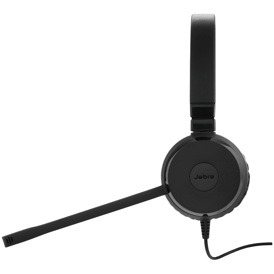 JABRA EVOLVE 30 II UC Stereo USB Headband, Noise cancelling, USB and 3.5 connectivity, with mute-button and volume control on the cord, with leather ear cushion 3