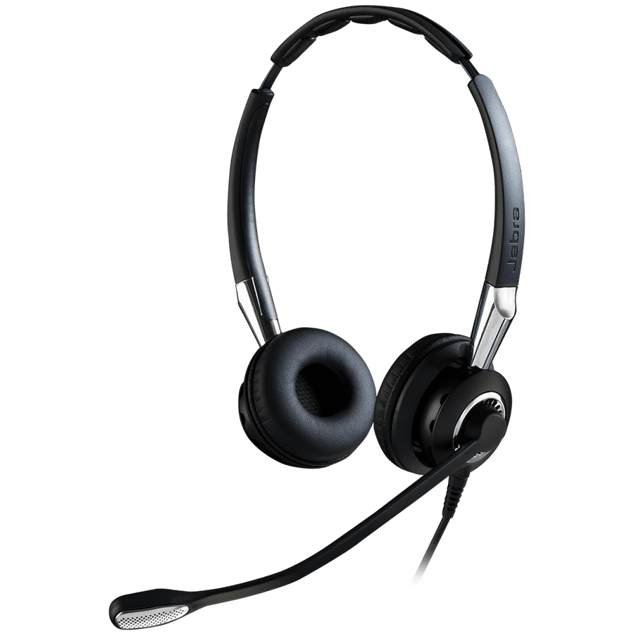JABRA BIZ 2400 II Duo NEXT GENERATION - Type: 82 E-STD, NC (NC = Noise-Cancelling) microphone boom: FreeSpin