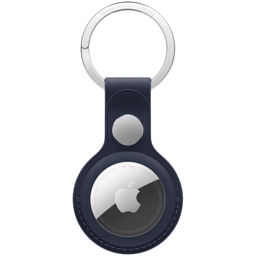 AirTag FineWoven Key Ring - Deep Blue