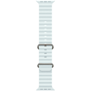 Apple 49mm Ice Blue Ocean Band - Natural Titanium Finish