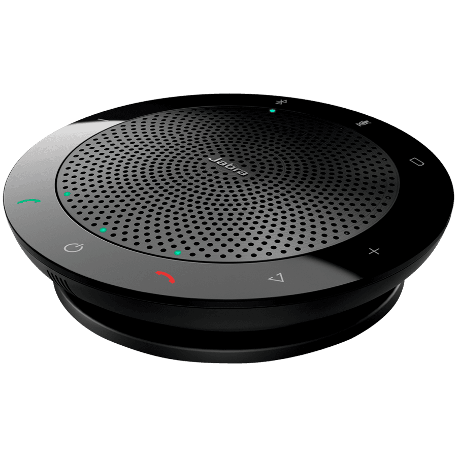 JABRA SPEAK 510 Speakerphone for UC & BT, USB Conference solution, 360-degree-microphone, Plug&Play, mute and volume button, Wideband, Bluetooth (up to 100 meters) .Version B: incl. Smart Button activated via JABRA Direct