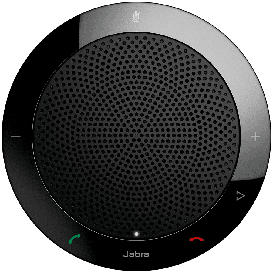 JABRA SPEAK 410 MS Speakerphone for UC, USB Conference solution, 360-degree-microphone, Plug&Play, mute and volume button, Wideband, Microsoft optimized.Version B: incl. Smart Button activated via JABRA Direct