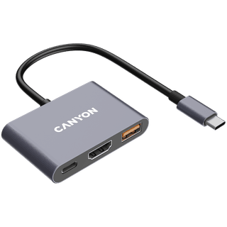 CANYON hub DS-4 3in1 USB-C Grey