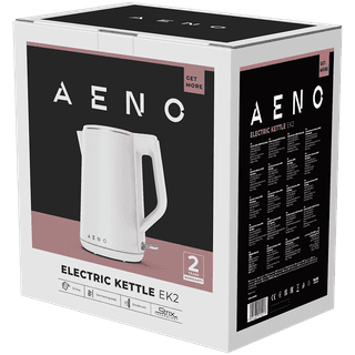 AENO Electric Kettle EK2: 1850-2200W, 1.5L, Strix, Double-walls, Non-heating body, Auto Power Off, Dry tank Protection