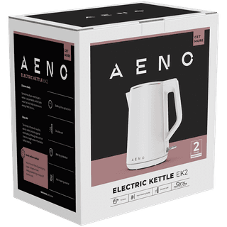 AENO Electric Kettle EK2: 1850-2200W, 1.5L, Strix, Double-walls, Non-heating body, Auto Power Off, Dry tank Protection