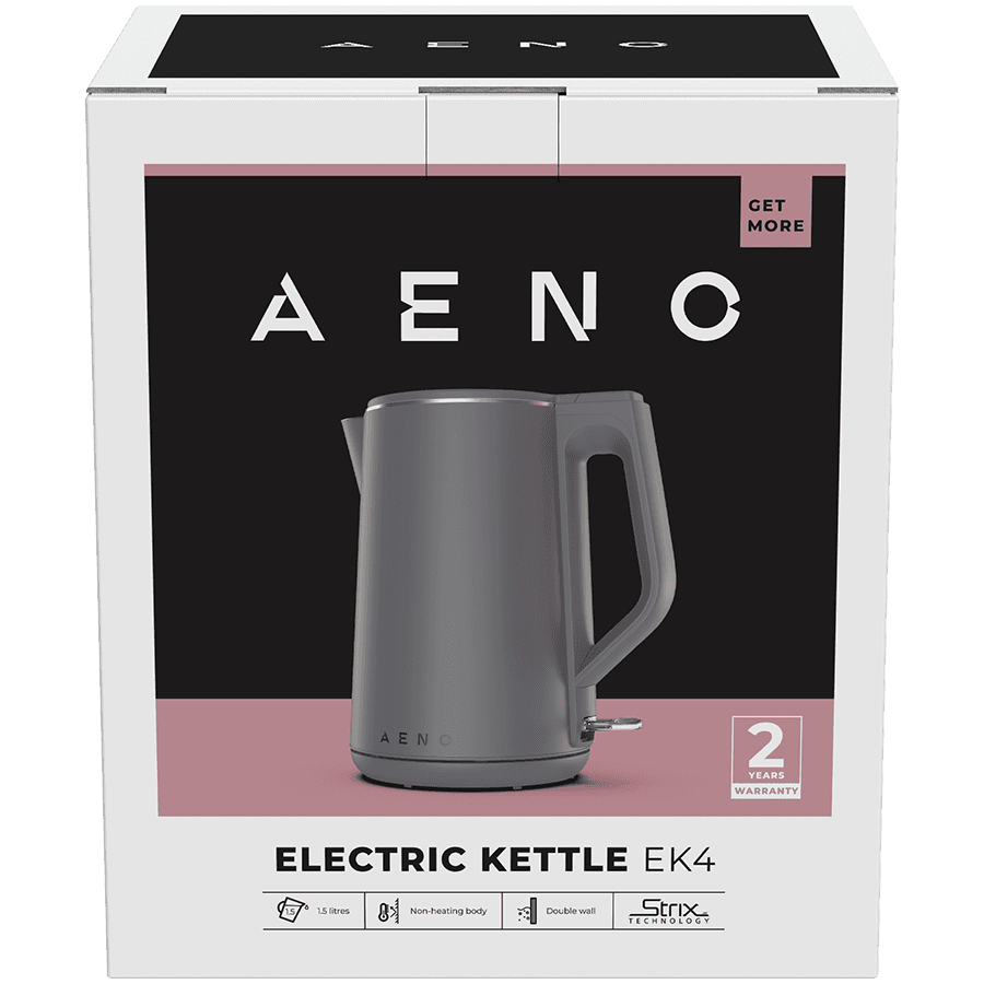 AENO Electric Kettle EK4: 1850-2200W, 1.5L, Strix, Double-walls, Non-heating body, Auto Power Off, Dry tank Protection 4